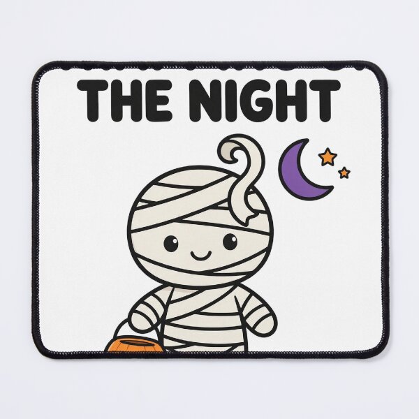 Item preview, Wrapping Up The Night Cute Mummy Halloween Tee designed and sold by A Light Worker.
