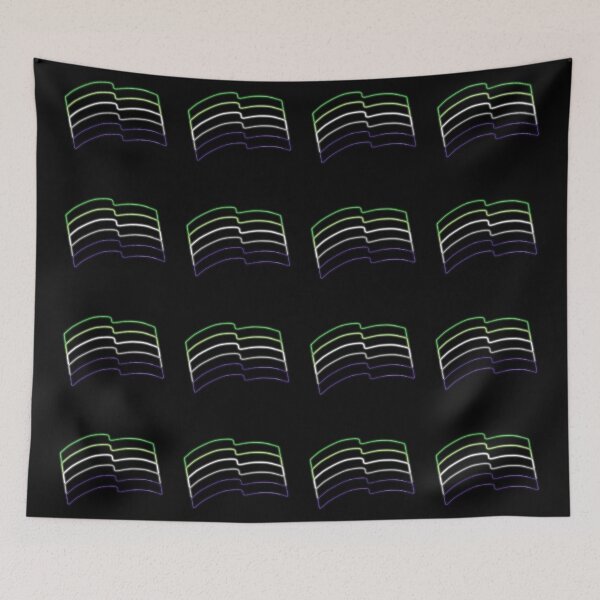 Artikelvorschau, aromantische Neonstolzflagge entworfen und verkauft von lemniscate-shop.