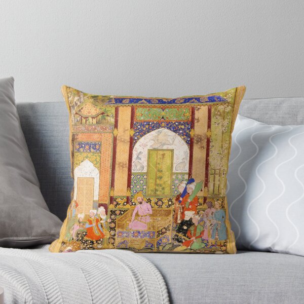 Item preview, Mughal miniature. Babur receives a courtier. designed and sold by likiska.