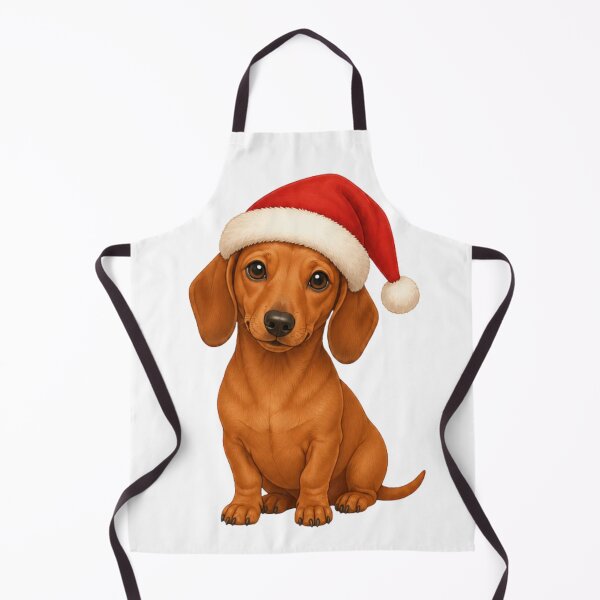 Item preview, Cute Dachshund Wearing Santa Hat Christmas Dog designed and sold by vekotpu.