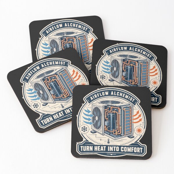 Item preview, Airflow Alchemist – HVAC Technician Vintage Engineering Art designed and sold by KarimXart.