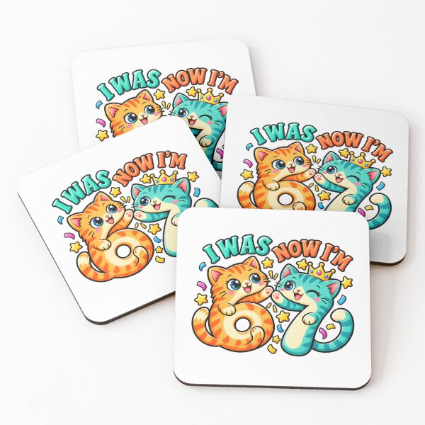 Item preview, I Was 6 Now I'm 7 Cat Mama Funny 67 Birthday Humor designed and sold by ArtDesignTp.