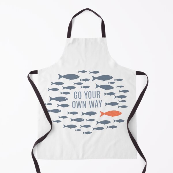 Item preview, Go Your Own Way Fish Swimming Opposite Direction Nonconformist Quote designed and sold by raedattia.