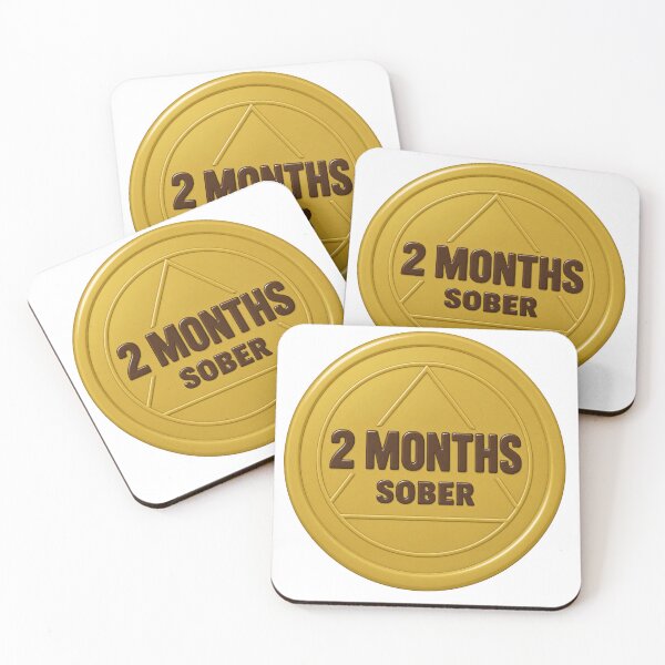 Item preview, 2 Months Sober – Sobriety Chip Milestone Gift designed and sold by TodayIWokeUp.