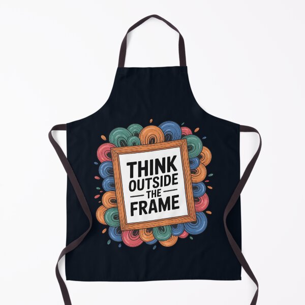 Item preview, Think Outside the Frame – Creative Artist and Inspirational Art Quote designed and sold by Jollys-ArtShop.