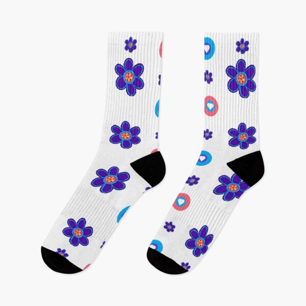 Item preview, Bright Abstract Flower Pink Polka Dots designed and sold by kel72.
