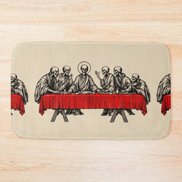 Item preview, "The Crimson Supper" - Macabre Skeleton Art Parody designed and sold by cabuks.