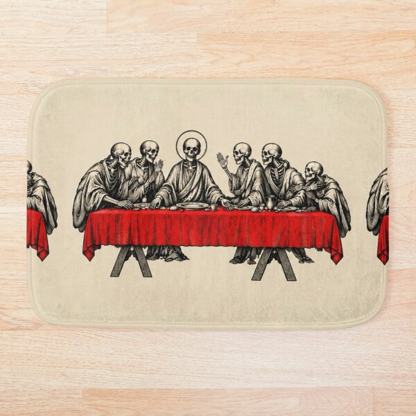 Item preview, "The Crimson Supper" - Macabre Skeleton Art Parody designed and sold by cabuks.