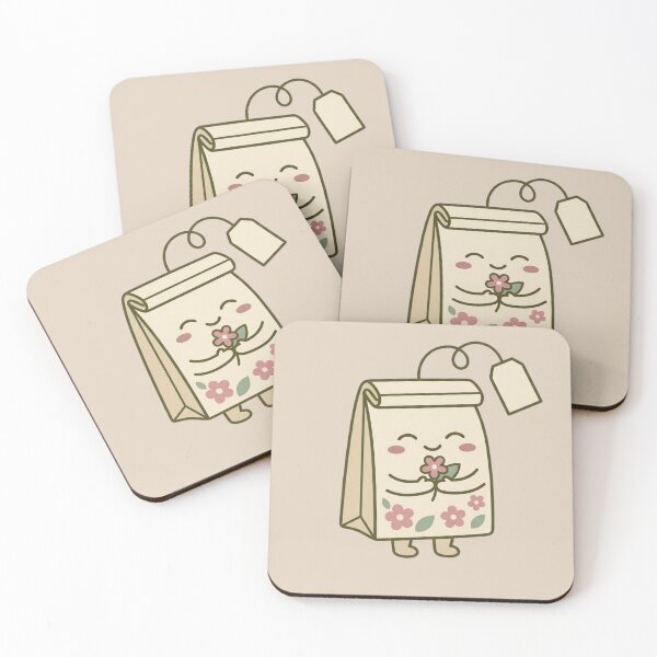 Item preview, Floral Kawaii Tea Bag – Take Your Time to Bloom Encouragement for New Beginnings designed and sold by Im-Ara.