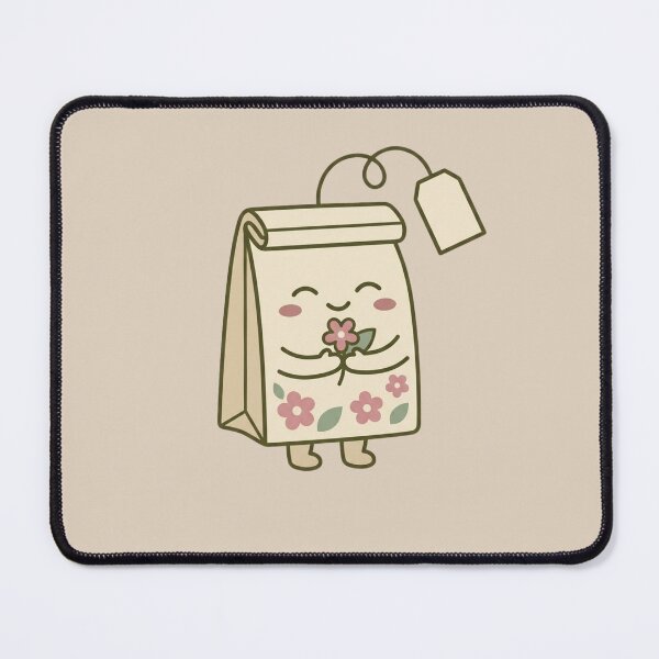 Item preview, Floral Kawaii Tea Bag – Take Your Time to Bloom Encouragement for New Beginnings designed and sold by Im-Ara.