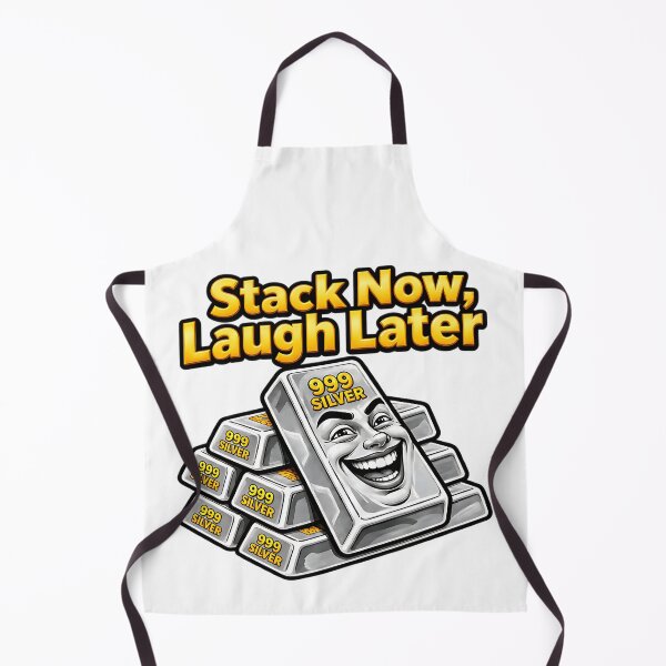Item preview, Stack Now Laugh Later Funny Silver Stacker Metal Humor designed and sold by ArtDesignTp.