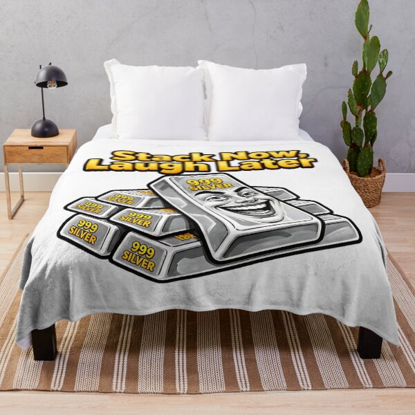 Item preview, Stack Now Laugh Later Funny Silver Stacker Metal Humor designed and sold by ArtDesignTp.