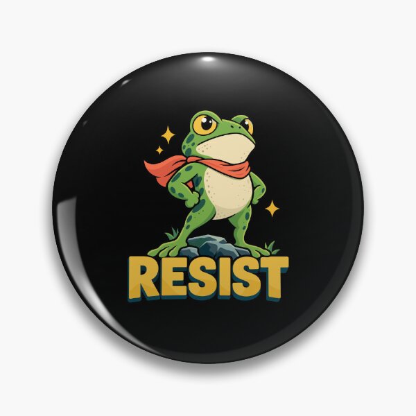 Item preview, Resist Frog Retro Rebellion Protest Design designed and sold by stmpdwrld.