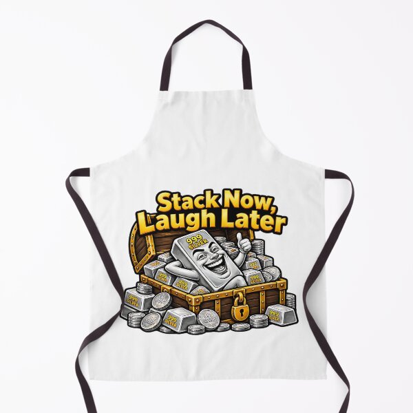 Item preview, Stack Now Laugh Later Funny Precious Metal Silver Humor designed and sold by ArtDesignTp.