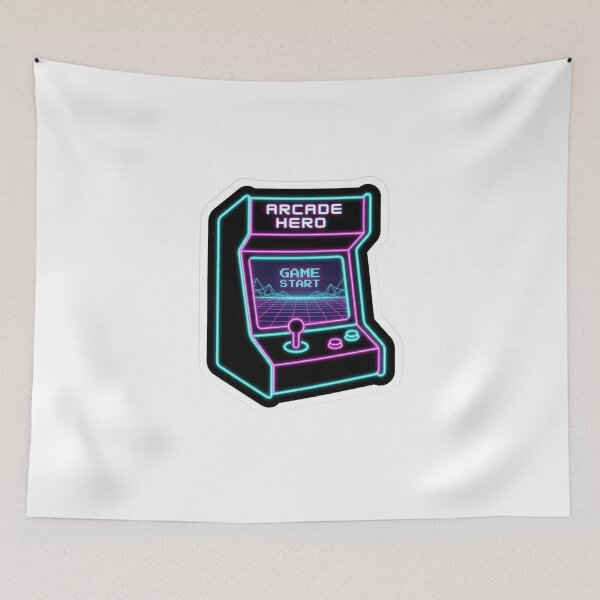 Item preview, Game Over Retro Arcade - Y2K Vaporwave Synthwave Gamer Sticker designed and sold by ravyin.