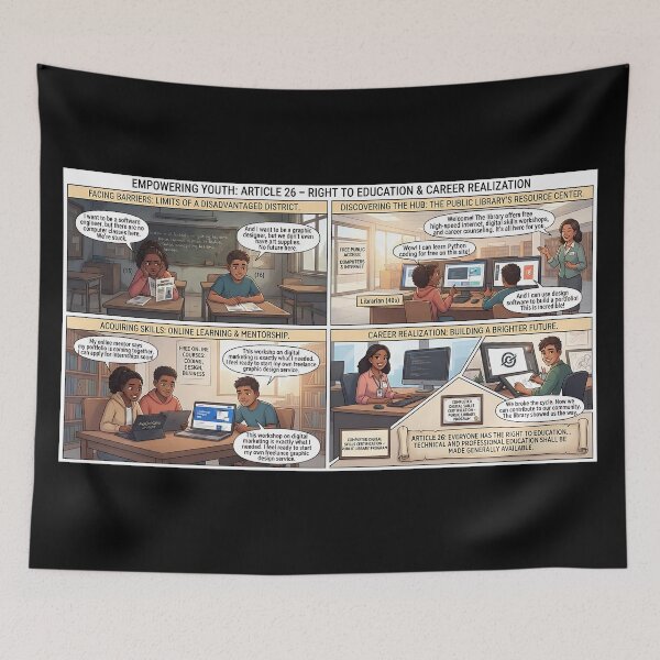 Item preview, Education and career opportunities for all through libraries designed and sold by Mianku | Für das Leben.