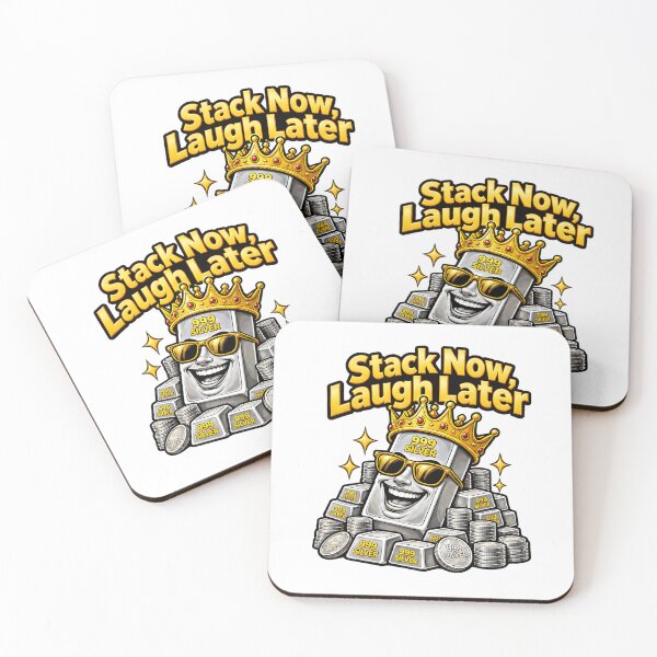 Item preview, Stack Now Laugh Later Silver Stacker Investing Humor designed and sold by ArtDesignTp.
