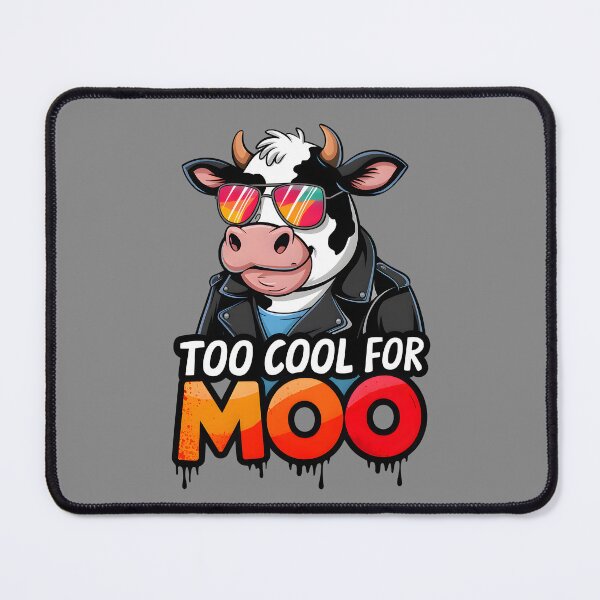 Item preview, Too Cool for Moo – Funny Cow with Sunglasses designed and sold by Sed94.