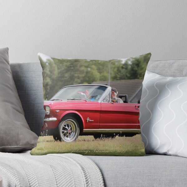 Item preview, 1965 Red Ford Mustang Cab - Retro American Muscle designed and sold by Johnny Nilsson Photo Art.