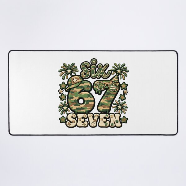 Item preview, Six Seven 67 Patriotic Funny 4th of July American Flag designed and sold by ArtDesignTp.