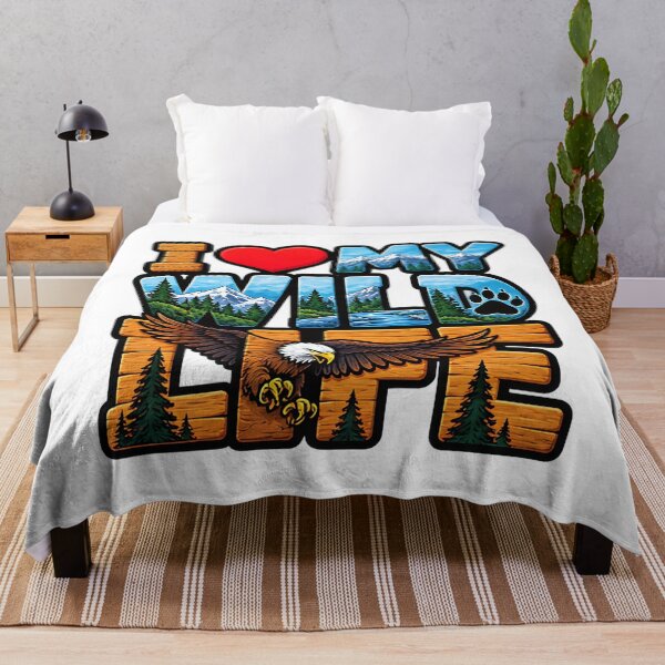 Item preview, I Love My Wild Life Wild Animals Nature Lover Design designed and sold by ArtDesignTp.