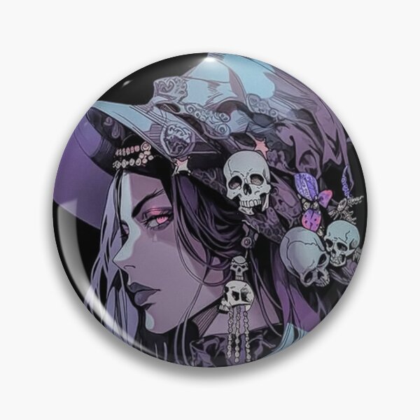Item preview, Dark Witch with Pink Eyes – Gothic Occult Illustration designed and sold by · GAMING SOUL ·.