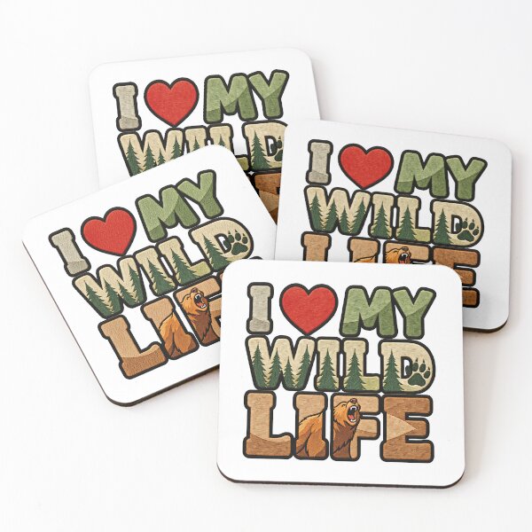 Item preview, I Love My Wild Life Nature Lover Wildlife Art designed and sold by ArtDesignTp.