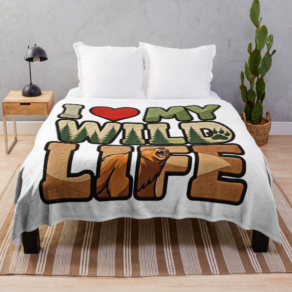 Item preview, I Love My Wild Life Nature Lover Wildlife Art designed and sold by ArtDesignTp.
