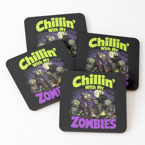 Item preview, Chillin With My Zombies Funny Squad Halloween Gift designed and sold by Say It With Ink.