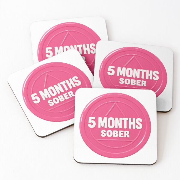 Item preview, 5 Months Sober – Sobriety Chip Milestone Gift designed and sold by TodayIWokeUp.