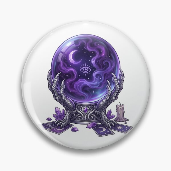 Item preview, Mystical Crystal Ball | Fortune Teller Occult Art | Gift for Tarot Readers designed and sold by YNAMREG.