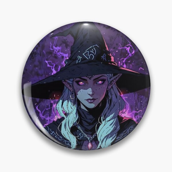 Item preview, Mysterious Purple Magic Witch – Gothic Fantasy Art designed and sold by · GAMING SOUL ·.