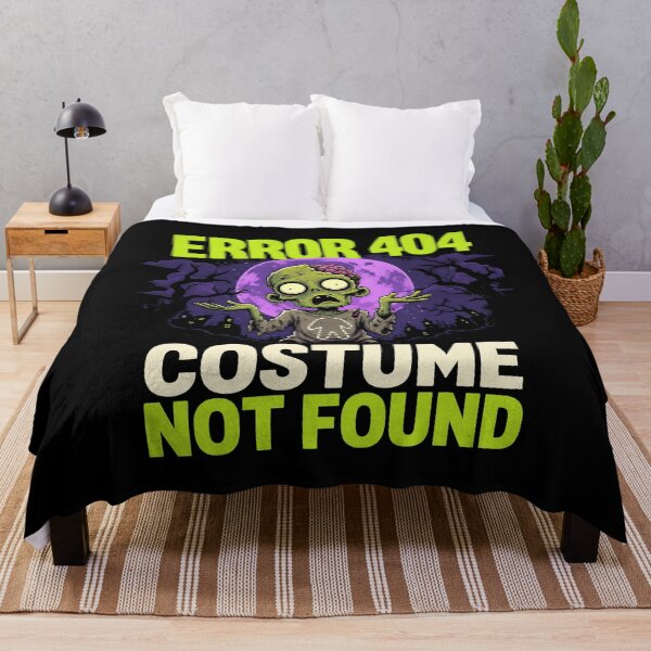 Item preview, Error 404 Costume Not Found Zombie Halloween Gift designed and sold by Say It With Ink.