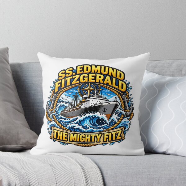 Item preview, SS Edmund Fitzgerald Mighty Fitz Great Lakes History designed and sold by ArtDesignTp.