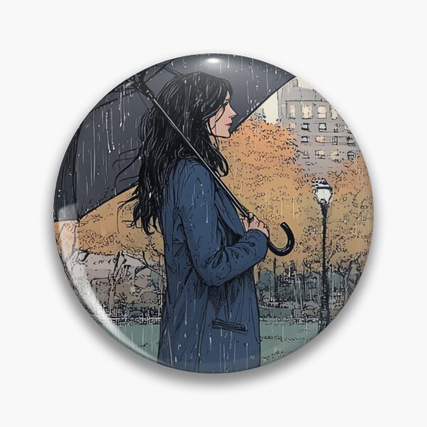 Item preview, Melancholic Autumn Rain Illustration designed and sold by Banal25.