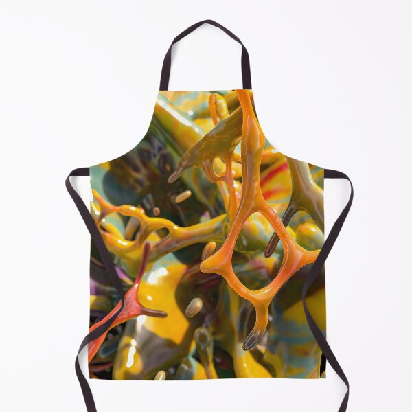 Item preview, Fluid 3D Abstract Yellow Orange Psychedelic Organic designed and sold by Keltoi-art.