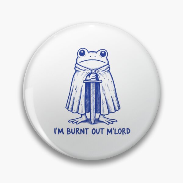 Item preview, 'm Burnt Out M'Lord Funny Medieval Frog designed and sold by emilydabblese.