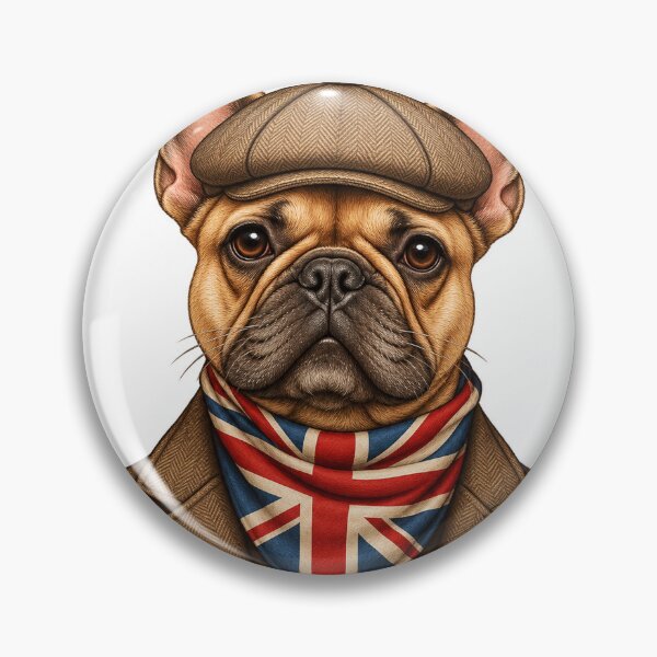 Item preview, British Gentleman French Bulldog Union Jack Lord designed and sold by artCreativeColony.
