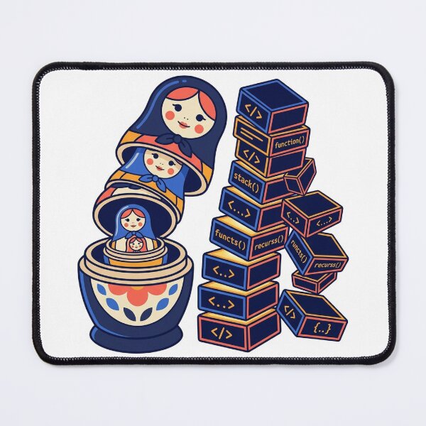 Item preview, Recursion Stack Overflow | Computer Science Sticker | Coder Gift designed and sold by YNAMREG.