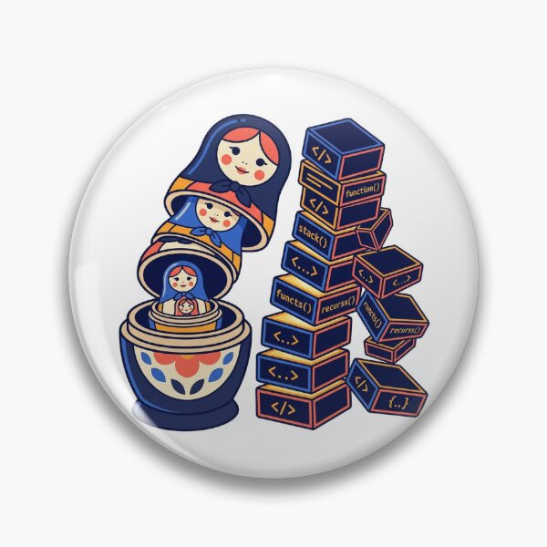 Item preview, Recursion Stack Overflow | Computer Science Sticker | Coder Gift designed and sold by YNAMREG.