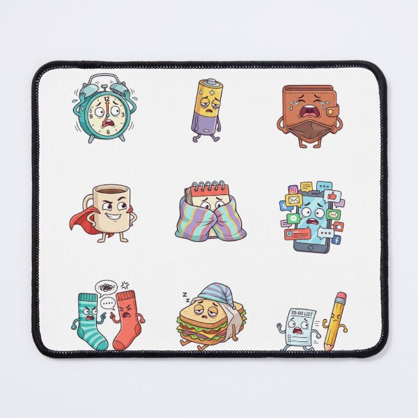 Item preview, Burnout Humor and Daily Struggles Retro Sticker Sheet designed and sold by mood-draftsman.