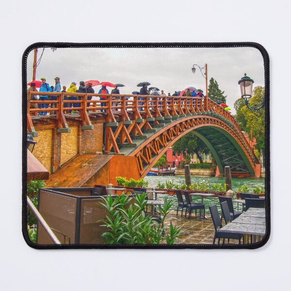 Item preview, Rainy Day at Ponte dell’Accademia, Venice designed and sold by ArtworkNorth.