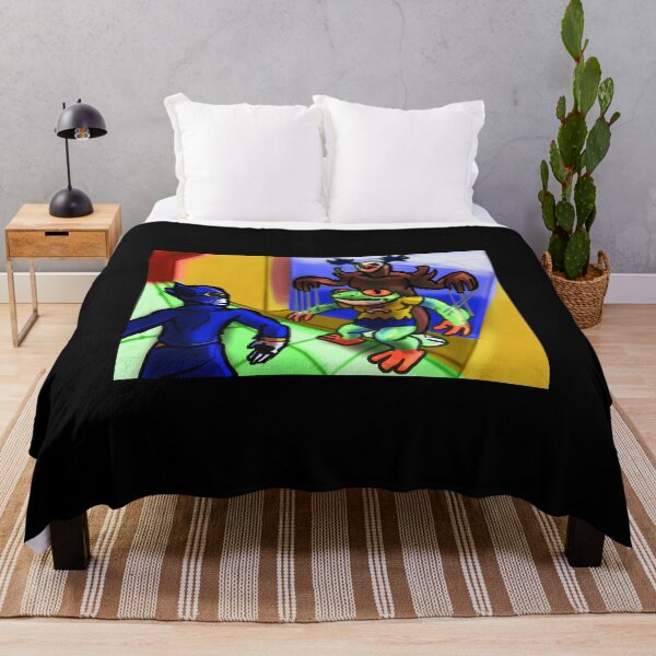 Item preview, Cartoon Frog Puppet Master and Hero Showdown Illustration designed and sold by J-Mindful.