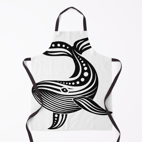 Item preview, Ballena tribal negra, símbolo místico del océano, elegante designed and sold by Keltoi-art.
