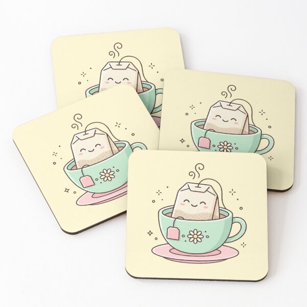 Item preview, Minimalist Self Care Funny Tea Lover Cute Kawaii Tea Bag designed and sold by Im-Ara.