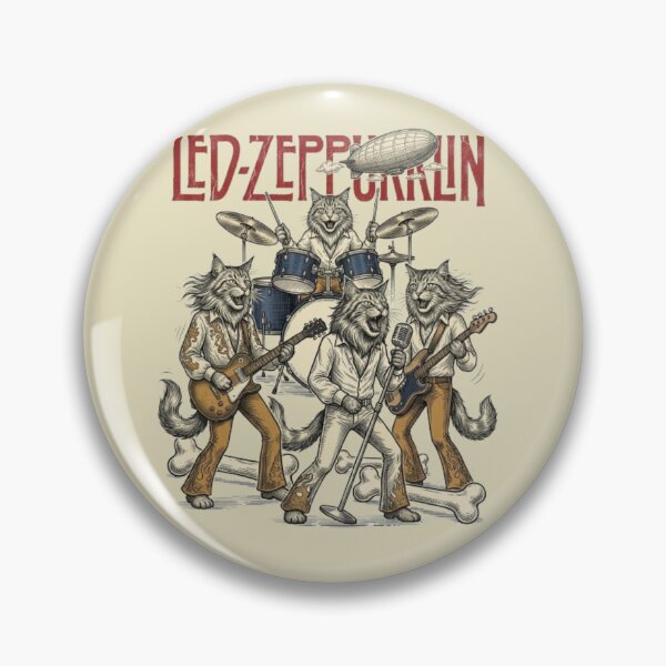 Item preview, Led Zeppurrlin Cat Band Funny 70s Rock Cat Vintage 70s Rock Gift Cat Lover Music Lover Gift designed and sold by FurRealStudioCo.