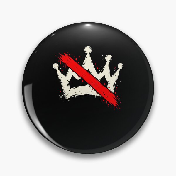 Item preview, No Kings Crown Protest Anti Monarchy Grunge Design designed and sold by stmpdwrld.