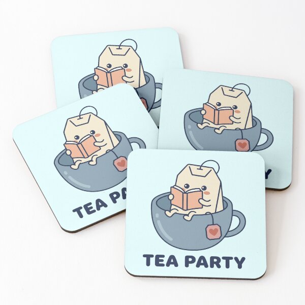Item preview, Bookish Kawaii Tea Bag – My Kind of Tea Party for Introverted Readers’ Cozy Weekends designed and sold by Im-Ara.