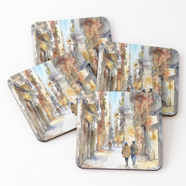 Item preview, Gothic Quarter Barcelona, Hanging Lanterns Alley designed and sold by caracatita75.