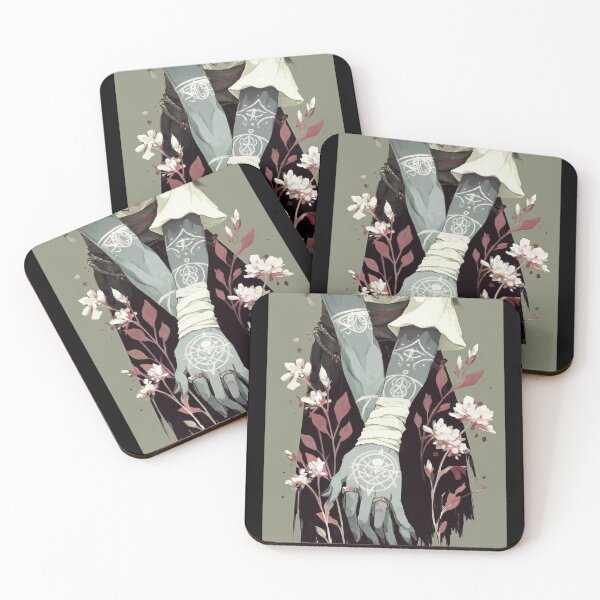 Item preview, Wiccan Hands and Flowers – Witchcraft Botanical Art designed and sold by · GAMING SOUL ·.